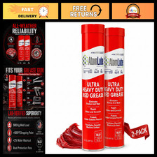 Ultra Heavy Duty Red Grease - 2-Pack, 14 oz Tubes, High Performance Lubricant
