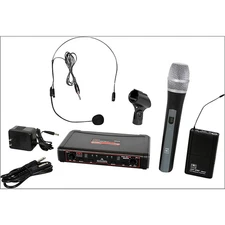 Galaxy Audio EDXR/HHBPS Dual-Channel Wireless Handheld and Headset System Band D