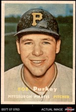 1957 Topps #368 Bob Purkey Pirates 8 - NM/MT