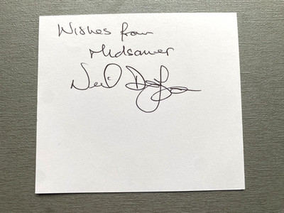 NEIL DUDGEON ''Inspector Barnaby'' original signed Briefkarte 9x10 Autogramm