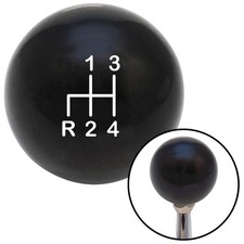 White Shift Pattern 4n Black Shift Knob W M16x1.5 Insert Shifter Auto Manual