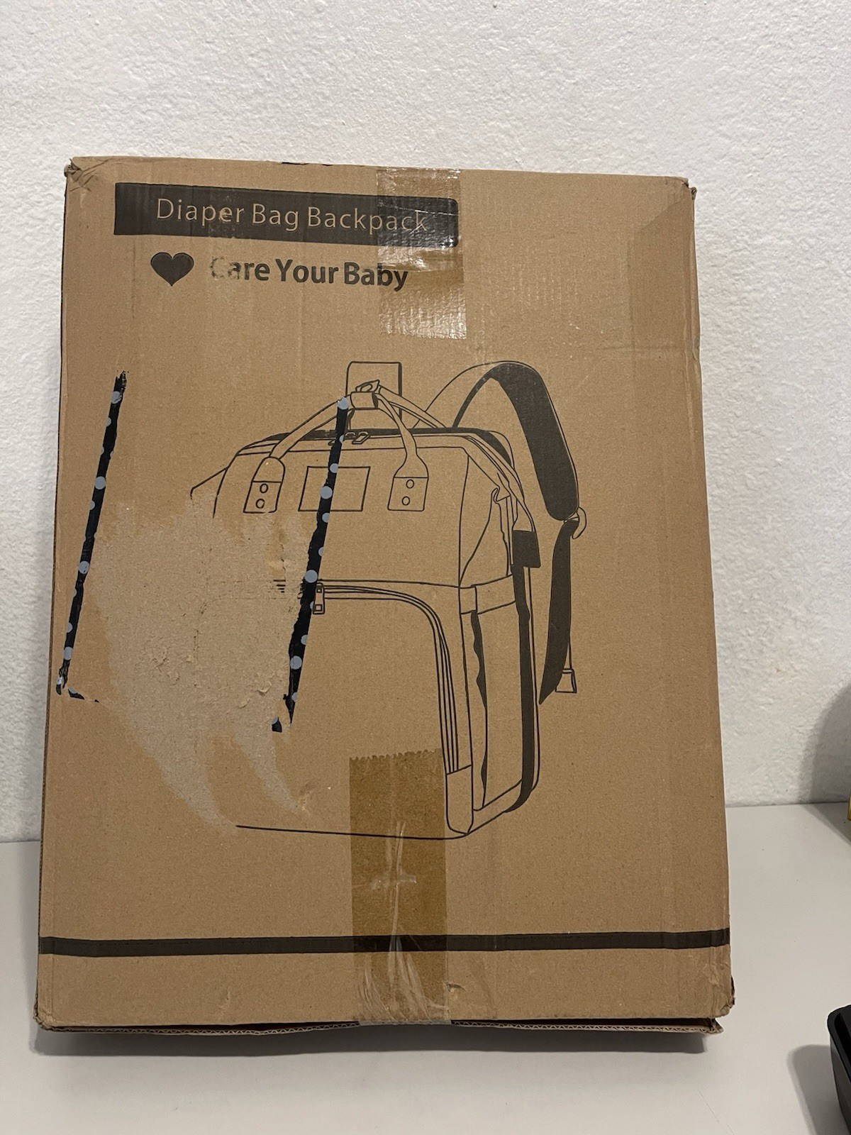 Baby Diaper Bags with Changing Station, Waterproof Diaper Bag Backpack for Moms-image