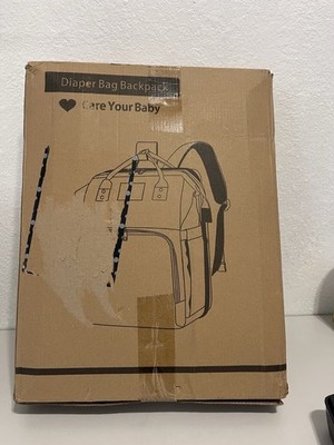Baby Diaper Bags with Changing Station, Waterproof Diaper Bag Backpack for Moms