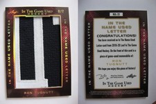 2019-20 Leaf In the Game Used 1/1 U Letter nameplate  Ron Tugnutt 6/7