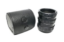 Asahi Pentax M42 Screw Mount Auto Extension Tube Set 1, 2, 3 w/ Case & Manual