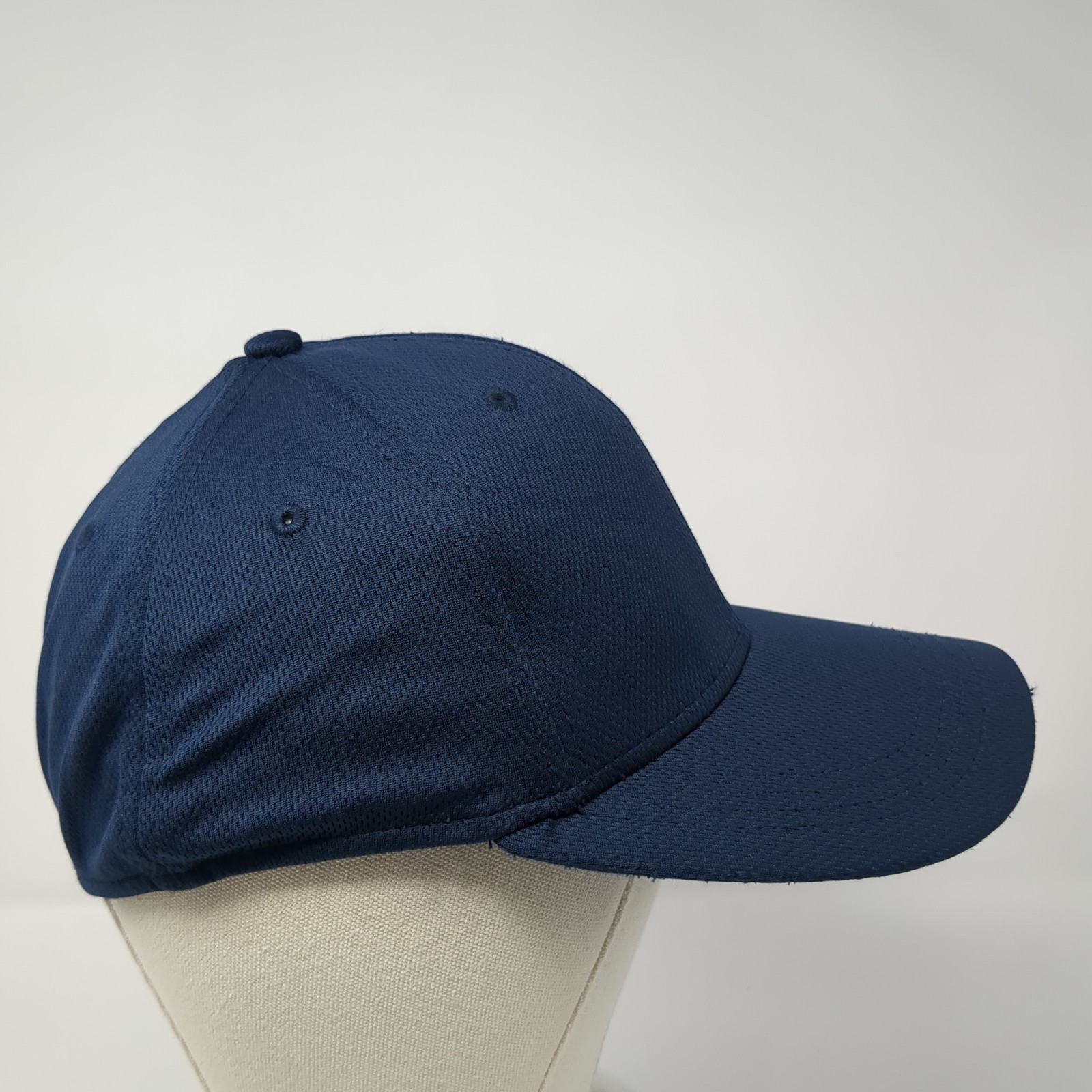 Athletic Works Fitted Hat Blue Medium Solid Vent … - image 4