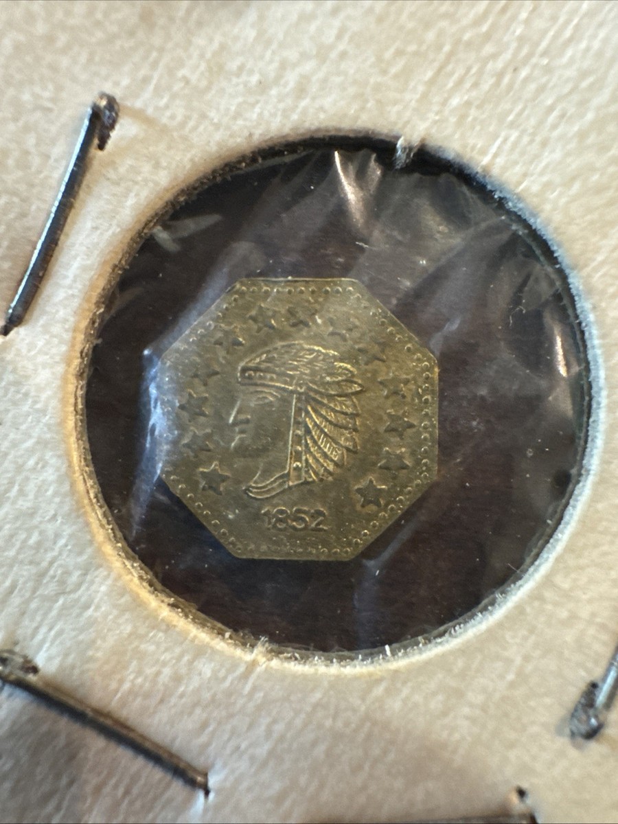 1852 California 1/2 Gold RARE OLD COIN MONEY ANTIQUE VINTAGE