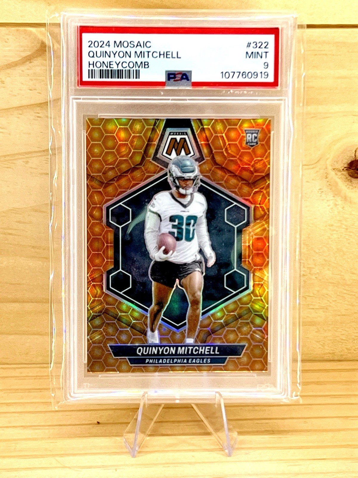 2024 Panini Mosaic - Rookies Quinyon Mitchell #322 Honeycomb Prizm (RC)