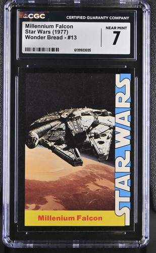 1977 Wonder Bread Star Wars #13 Millennium Falcon — CGC 7