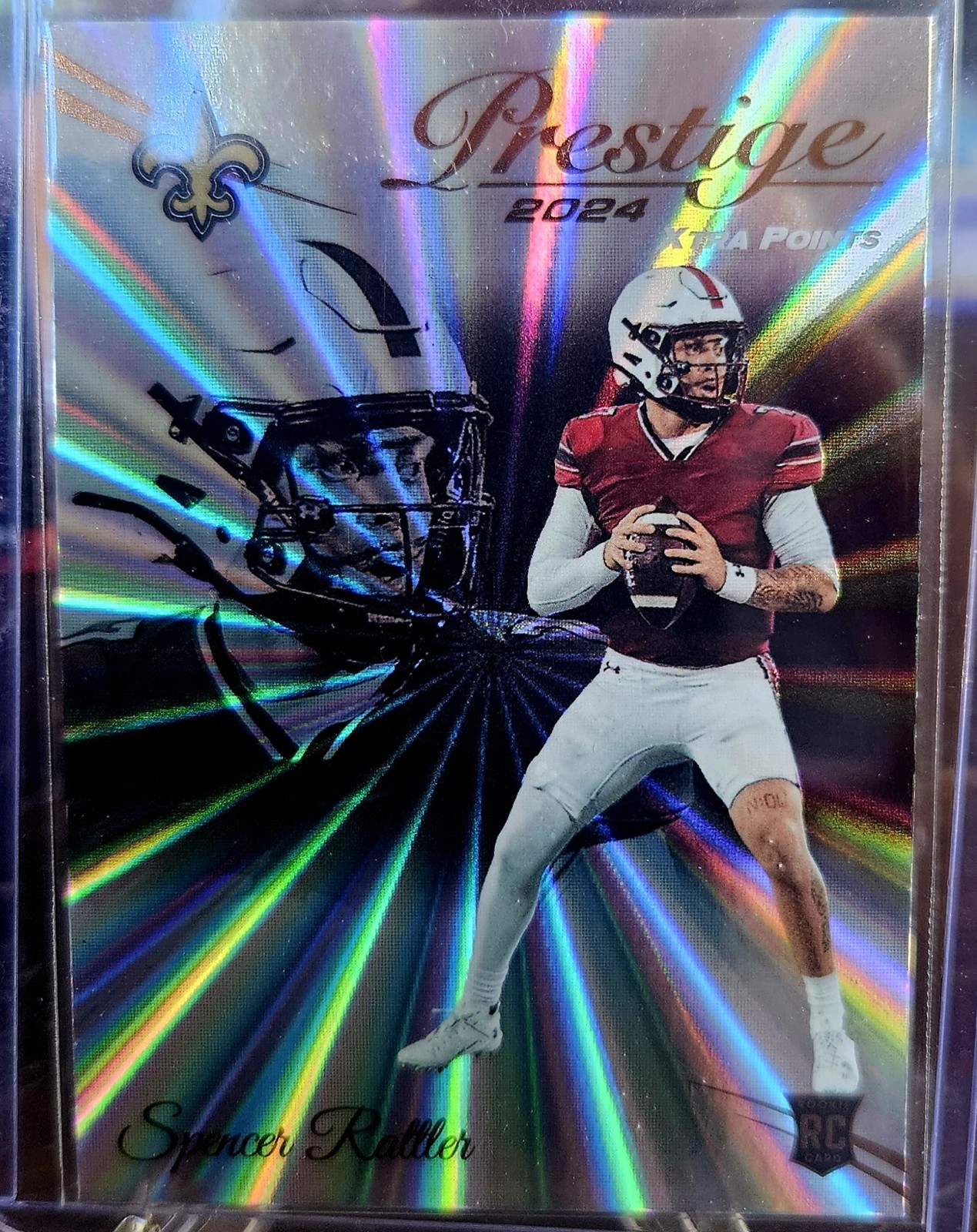 2024 Panini Prestige - Rookies Spencer Rattler #359 Xtra Points Sunburst (RC)