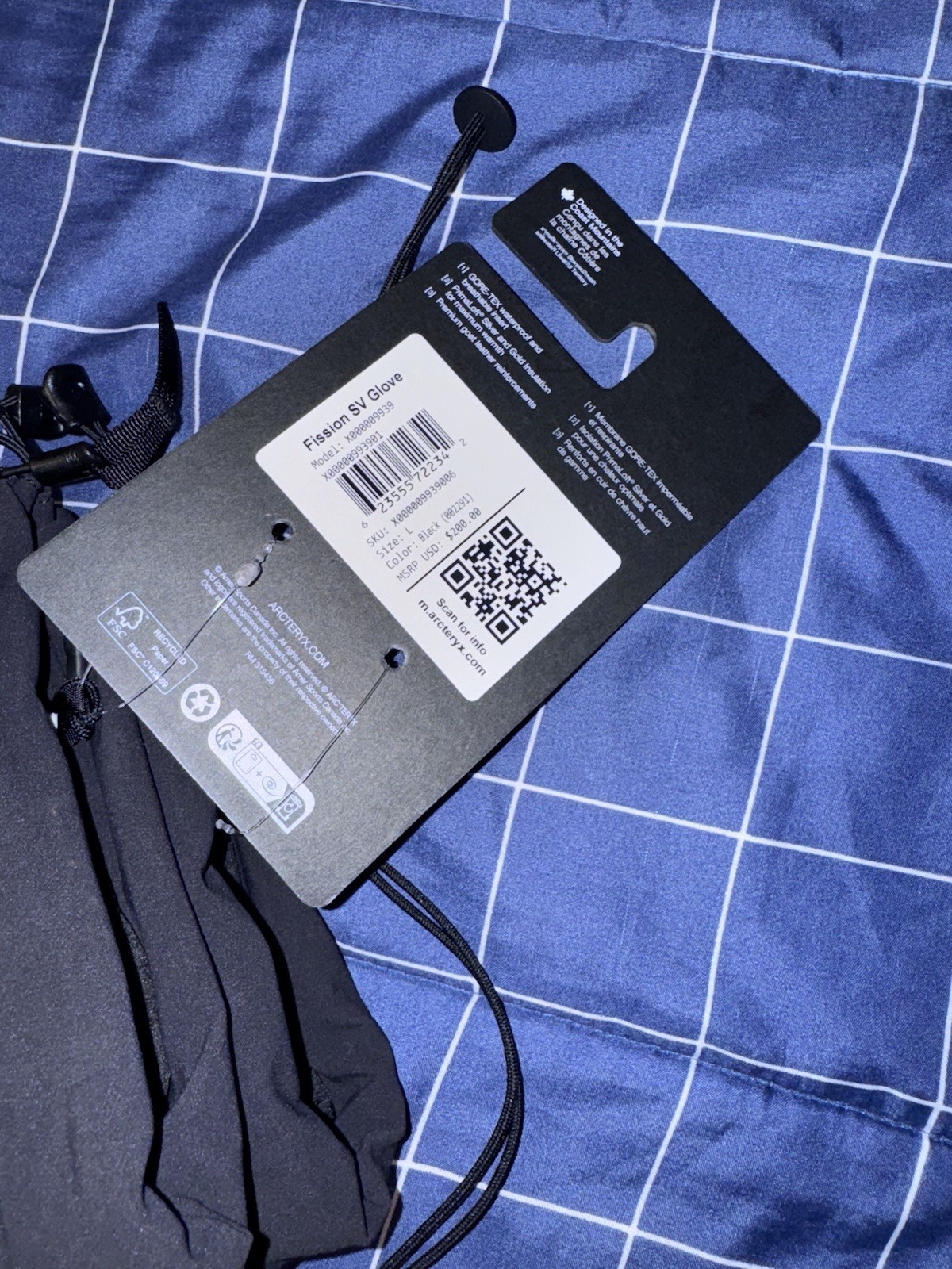 Arc’teryx Fission SV Gloves Gore-Tex Size Large Brand New thumbnail 4