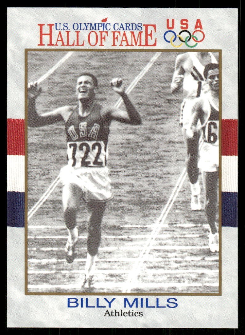 Billy Mills Running 1991 Olympic Hall of Fame Impel Card #24 (NM)