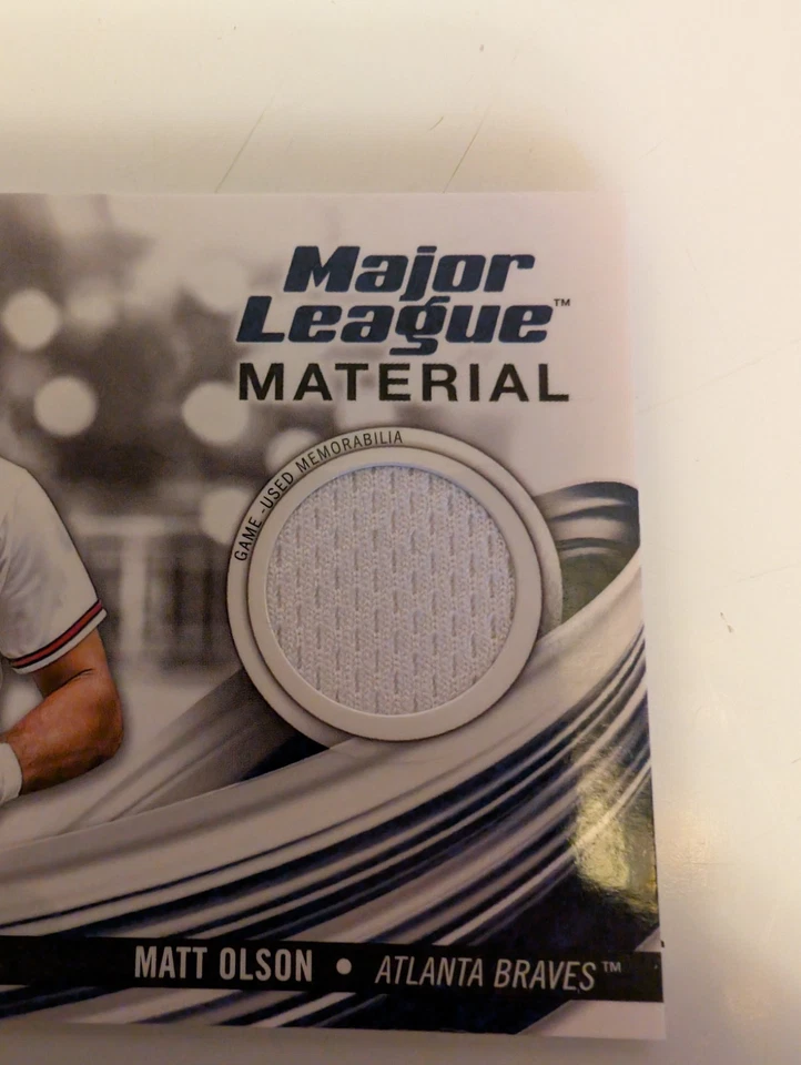 2023 Topps Series 1 - Major League Material Matt Olson #MLM-MO (MEM) - Image 2 of 4