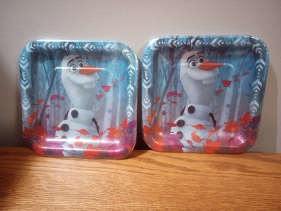 Frozen 2 Disney Movie Princess Birthday Party 7'' Square Paper Dessert Plates