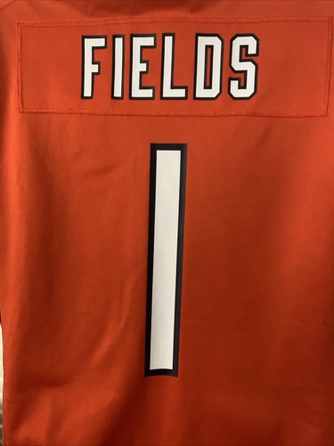 GSH Chicago Bears Nike # 1 Justin Fields NFL Feldtrikot Herren Large orange neu mit Etikett - Bild 8 von 15