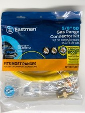 Eastman 5/8" OD Gas Range  Dryer Connector Kit Fits Most Ranges  Dryers 48"