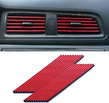 20 Pieces Car Air Conditioner Decoration Strip for Vent Outlet, Universal Waterp
