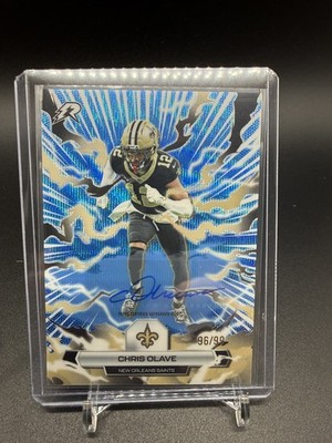 Topps Resurgence Chris Olave New Orleans Saints #/99 AUTO