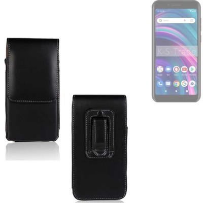 Holster für BLU Studio X5 Max Gürteltasche Schutz Hülle Kunstleder schwarz