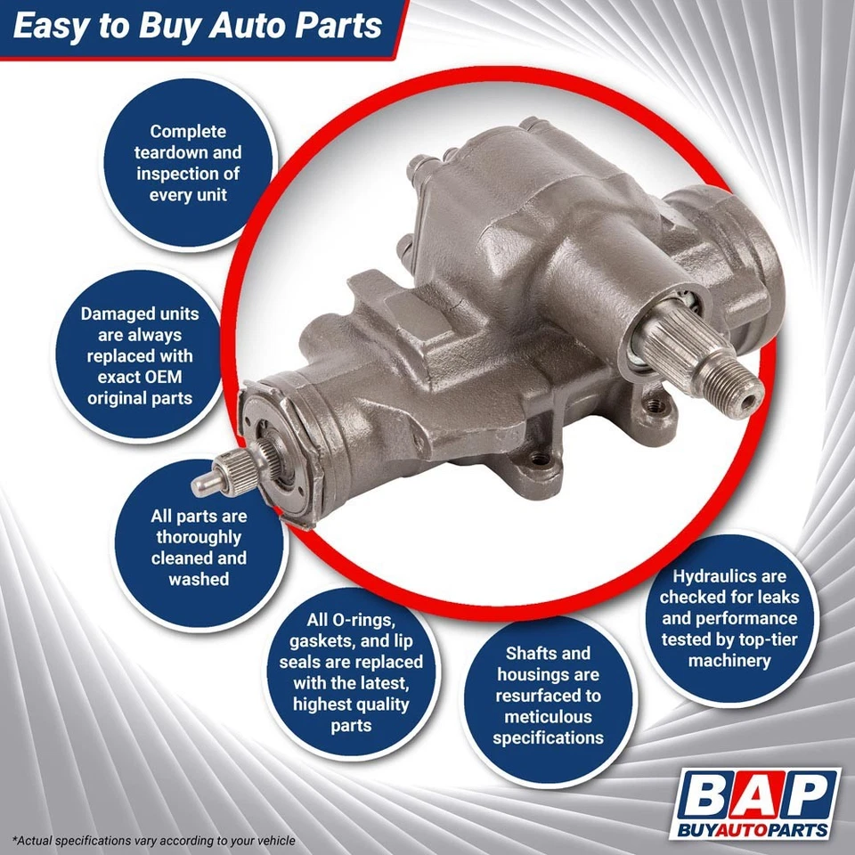 For Lincoln Continental Town Car & Ford Thunderbird Power Steering Gearbox - Image 4 of 4