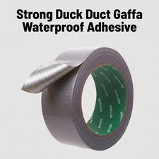GREY 50mm x 25m Gaffa Gaffer Cloth Tape Duck Duct Waterproof Heavy Duty Strong 0.30 per metre