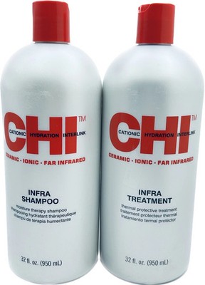 Farouk CHI Infra Shampoo & Conditioner Liter/32 oz Set