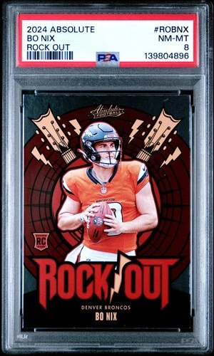 2024 PANINI ABSOLUTE ROCK OUT #ROBNX BO NIX ROOKIE RC PSA 8