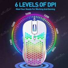 Honeycomb RGB Wired Gaming Mouse – 7200 DPI Precision, Ergonomic Design & USB Co