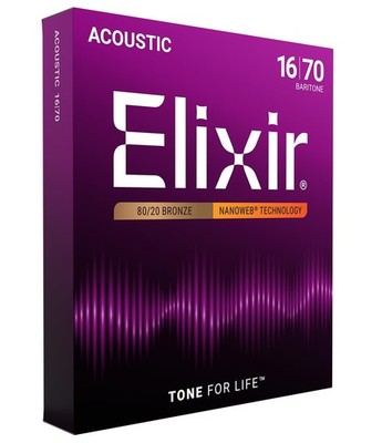 Akustikgitarrensaiten Bronze 80/20 Elixir  Strings mit NANOWE Beschichtung