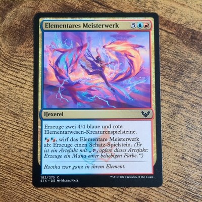 Magic the Gathering Strixhaven Elementares Meisterwerk C STX-DE182