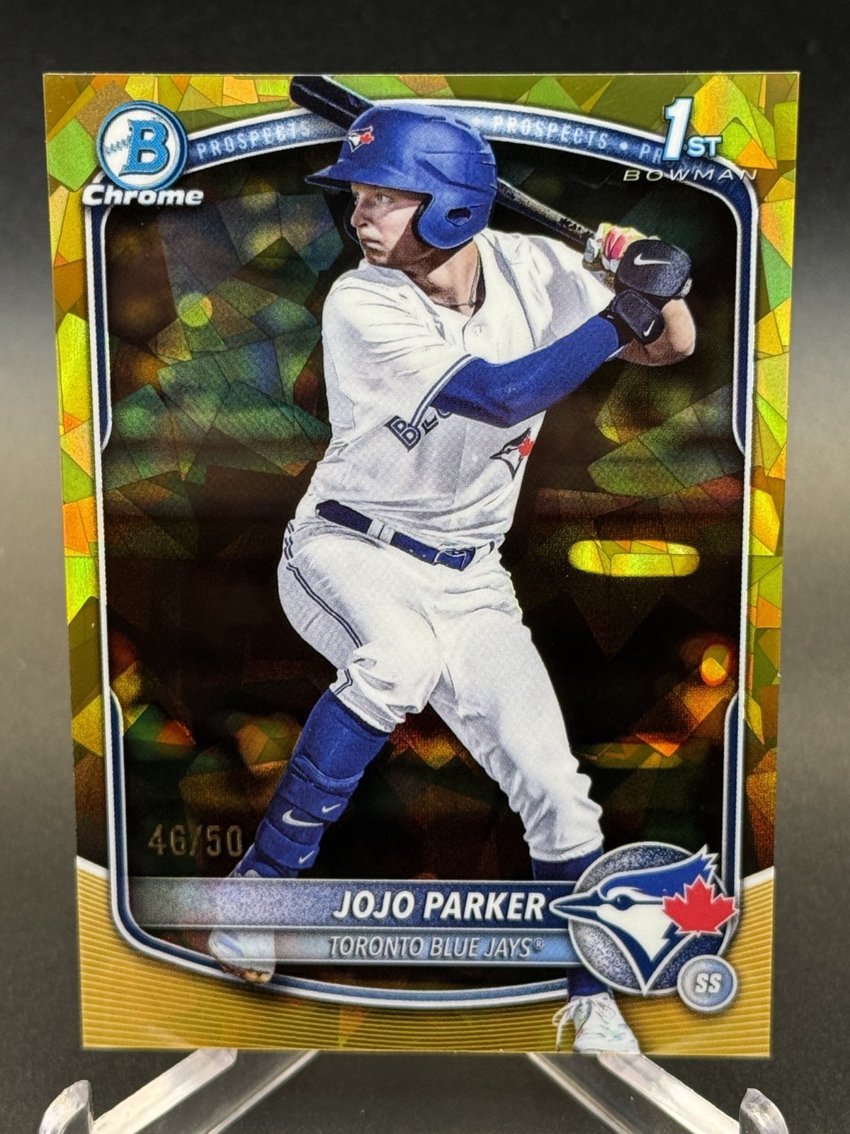 2025 Bowman Draft Sapphire Edition 1st Bowman Jojo Parker Gold Refractor /50