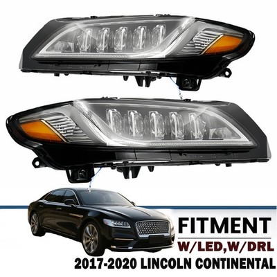 For 2017-2020 Lincoln Continental LED Headlight Left / Right Complete Assembly