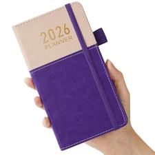 2026 Planner Pocket Size for Purse, Jan.2026 - Dec.2026 Small Daily Weekly