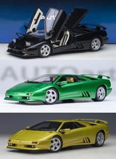 AUTOart 1/18 Lamborghini Diablo SE30 Jota Diecast Car Model Green Gold Black
