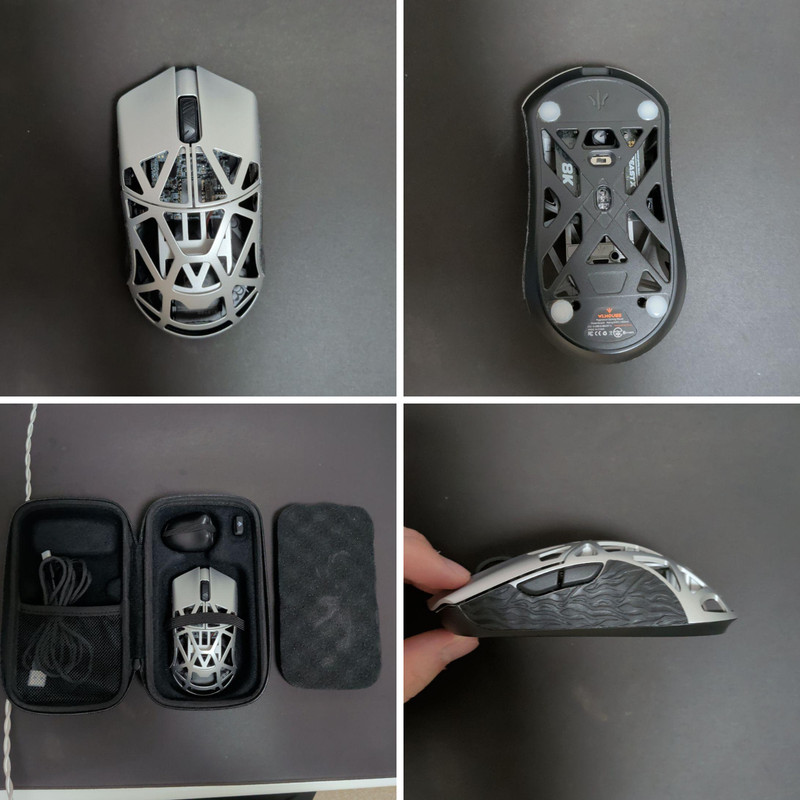 WLmouse Beast X 8K Wireless Gaming Mouse Magnesium Alloy Lightweight 39g Silver