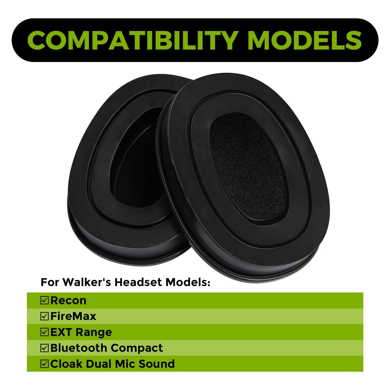 PROTEAR Cooling Gel Ear Pads for Walker’s FireMax Recon Earmuffs, Soft Memory...