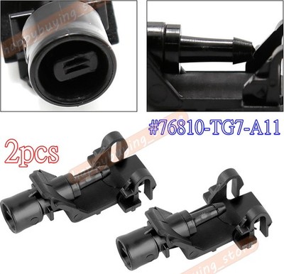 76810-TG7-A11 For Honda Pilot Ridgel Front Windshield Washer Wiper Nozzle 2pcs