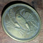 CIVIL WAR FEDERAL EAGLE BREAST PLATE, NON EXCAVATED, MARKED H.A. DINGEE