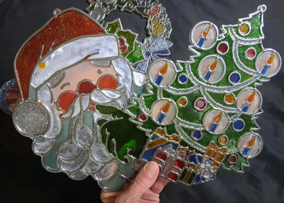 圣诞假期 Lg 4 套太阳捕手装饰窗户护理,收藏品 — 第 4/4 张图片