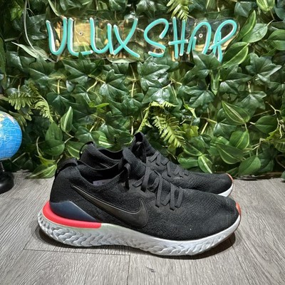 Nike Epic React Flyknit 2 Men s Size 12 Black Running Shoes Sneakers BQ8928-003
