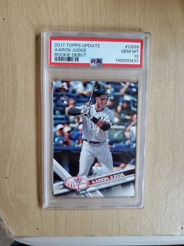 2017 Topps Update Aaron Judge rookie Debut card RC US99 PSA 10 GEM Mint