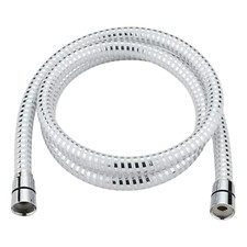 Swirl Shower Hose – White/Silver – 10mm x 1.5m Flexible