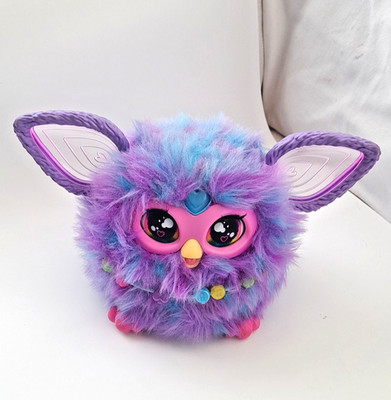 Furby Interactive 2023 Plüsch lila & blau funktionstüchtig - BESCHREIBUNG LESEN