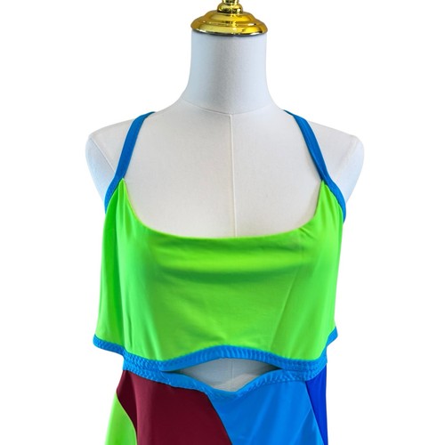 CoBar 13 Going on 30 Dress Womens XL Jenna Rink Y2K Costume Cosplay Mini Striped - Bild 2 von 10