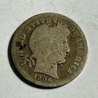 1906-D Barber Dime Liberty Head Coin
