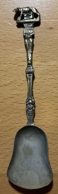 Vintage Tiger She-Wolf Souvenir Sugar Spoon, Roma - Unique!