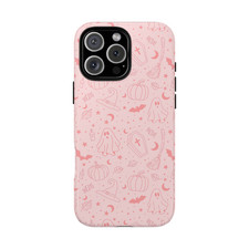 Pink Cute Halloween Horror Gothic Ghost Art Phone Case iPhone Samsung Google