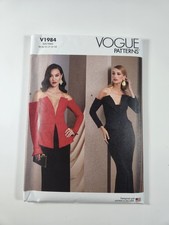 Vogue Patterns V1984 Off-Shoulder Top Evening Wear Low Cut B5 Size 8-16