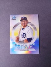 2020 Bowman Chrome Isaac Paredes Dawn of Glory Insert Detroit Tigers