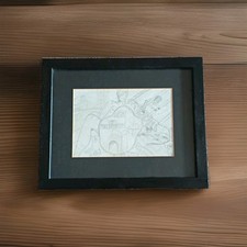 Rare Original Ponckle Cat Painter Of  St Ives, Cornwall.Pencil Drawing.Died 2012